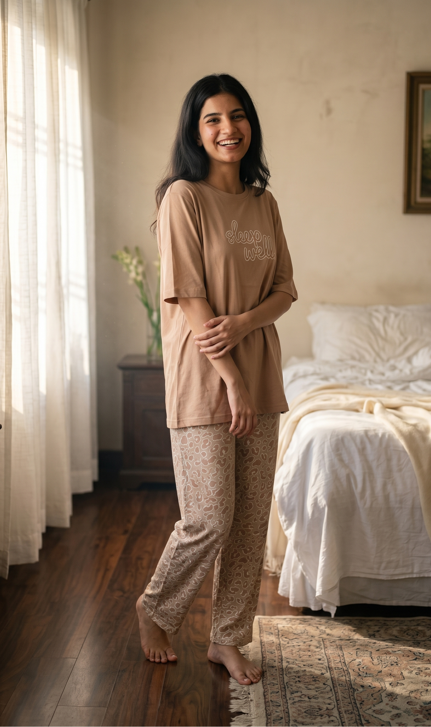 BEIGE SHIRT TROUSER