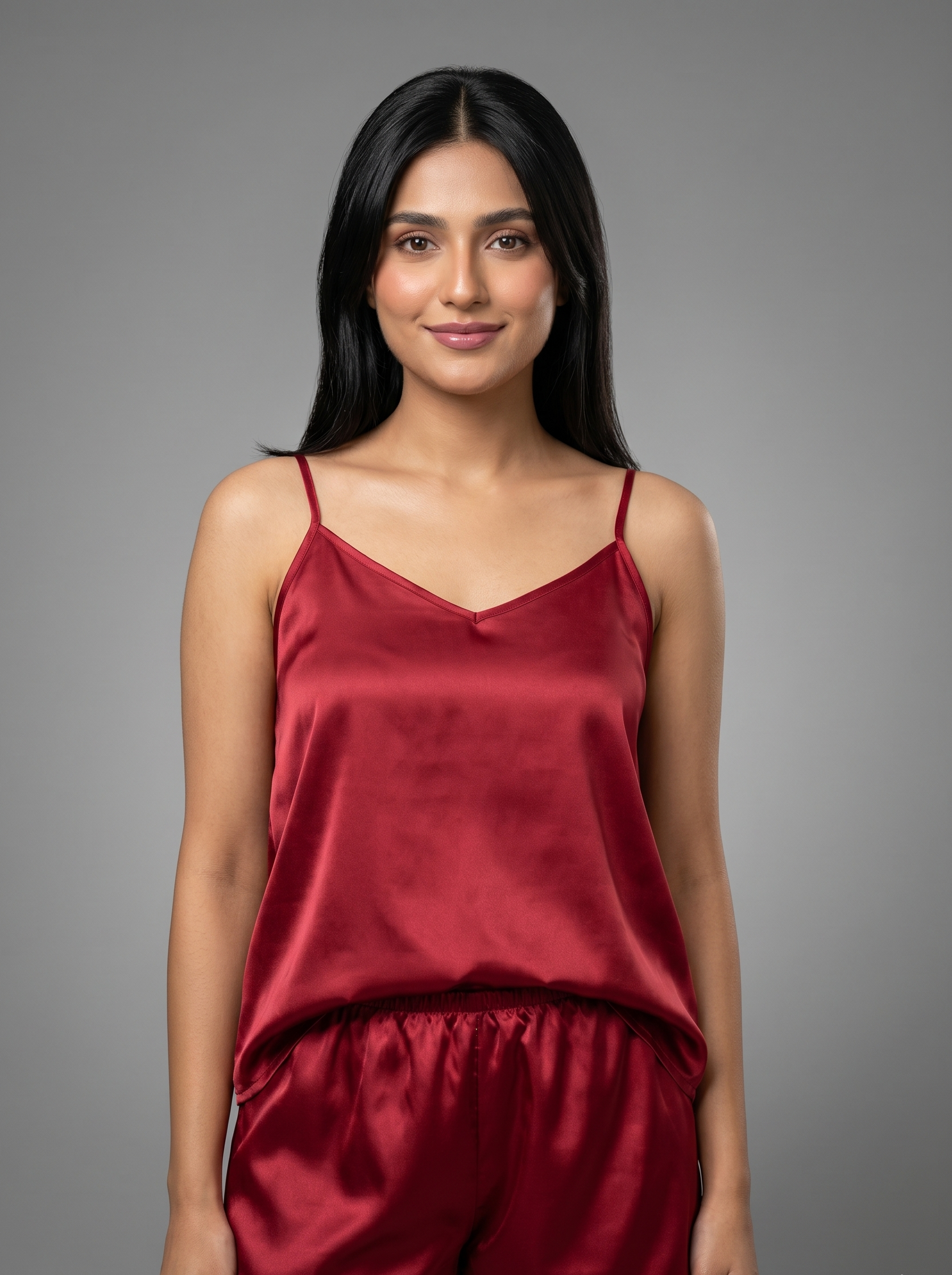 Red tanktop with shorts