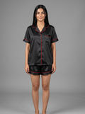 Black shirt with shorts