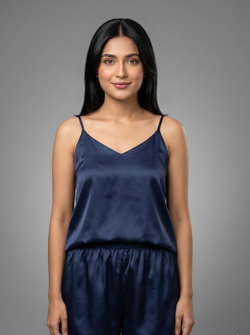 Blue tanktop with shorts